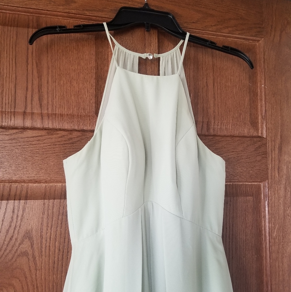 Sage green bridesmaid dress